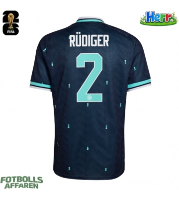 Tyskland Antonio Rudiger #2 Bortatröja VM 2026 Kortärmad